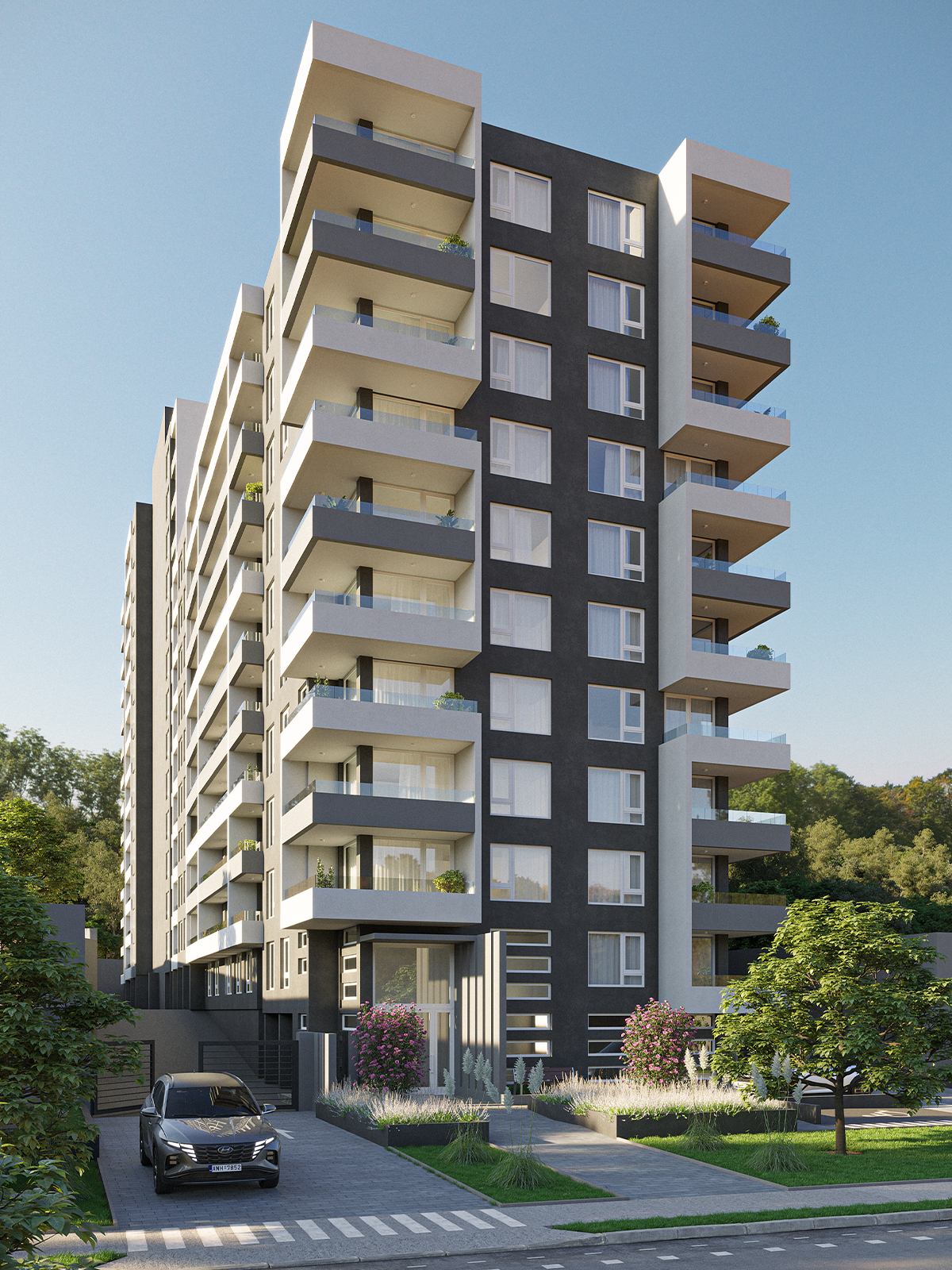 Render del edificio Mirador Chacabuco, San Pedro de la Paz